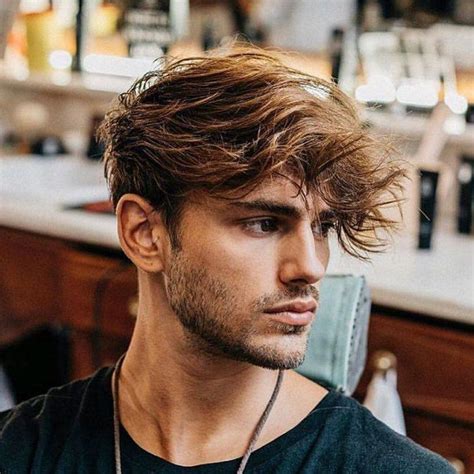 messy fringe hairstyle|29 Best Fringe Haircuts For Men in 2024 .